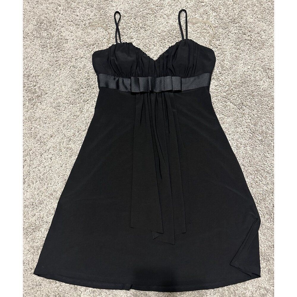 Vintage Y2K Witchy Goth Black Babydoll Mini‎ Dress 90’s 2000’s 7/8 Whimsigoth - Picture 13 of 13